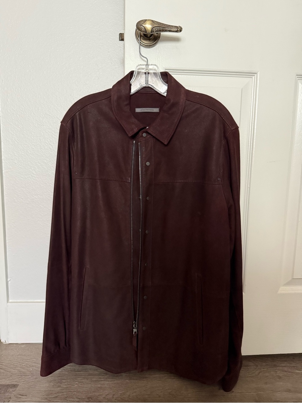John Varvatos 100% Goatskin Leather Jacket